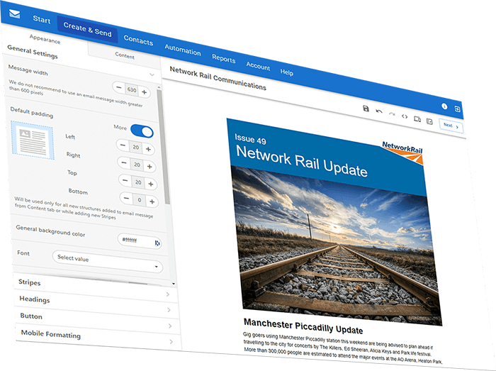 Create Stunning Emails in Minutes