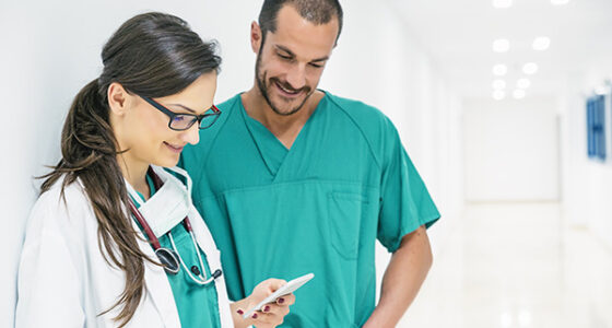 NHS internal communications statistics with QR code campaign